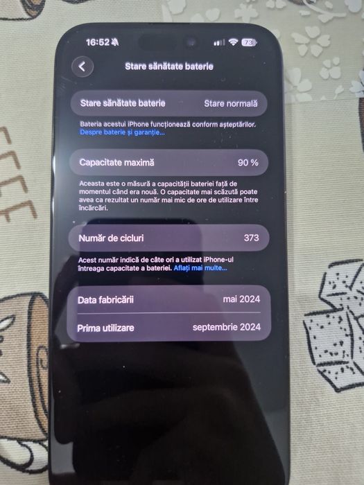 iPhone 15 Pro Max 256 GB – Blue Titanium – baterie 90% + husă