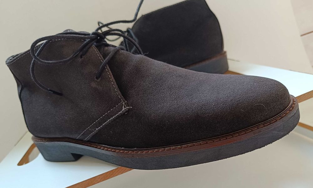 Ghete chukka desert 45 premium Vera Pelle Italy piele naturala moale