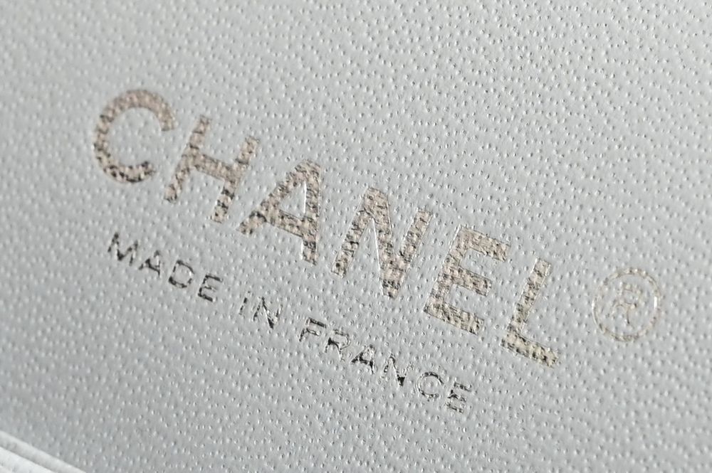 Geanta Chanel classic 25cm, platinum, tip Premium