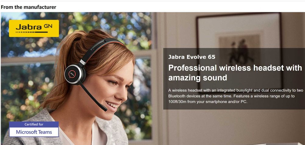 Jabra Evolve 65 ANC - Bluetooth и LOGITECH H-111 !