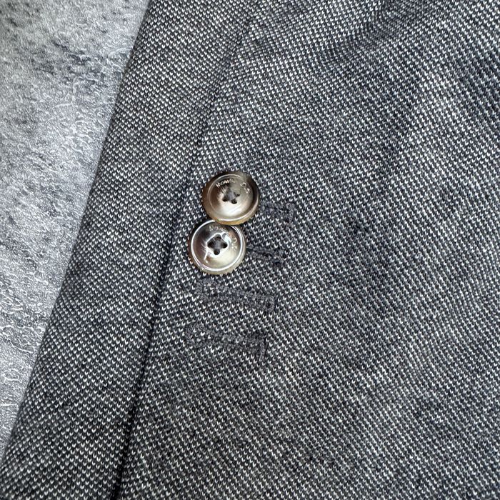 Sacou Massimo Dutti Extrafine Cotton gri elegant cotiere maro  marimea 54