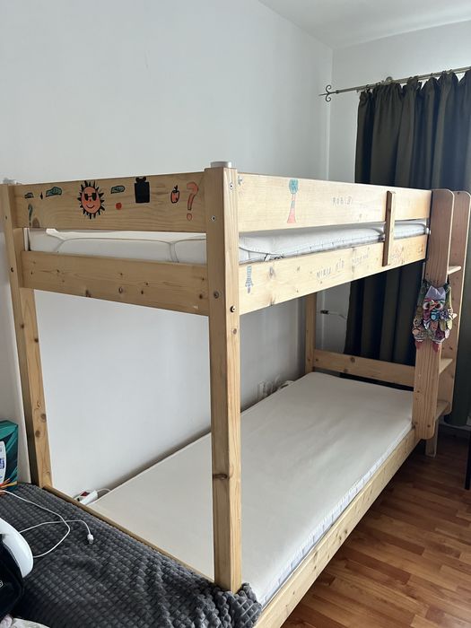 Pat dublu copii supraetajat