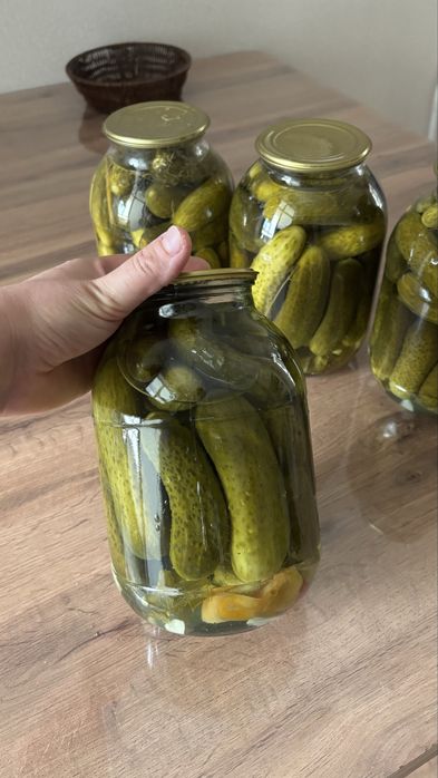 Соленые огурцы 2л