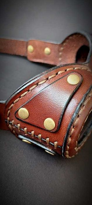 Очила стиймпънк от естествена кожа