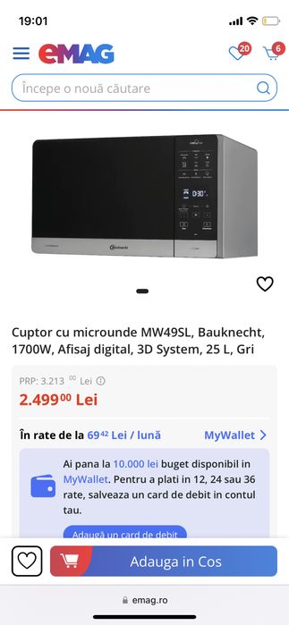 Cutor cu microunde Bauknecht