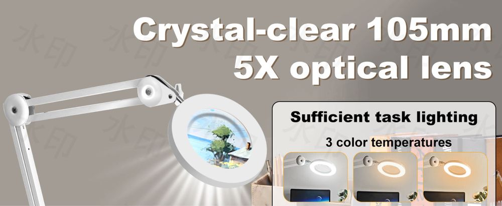 Lampa LED / cosmetica cu lupa