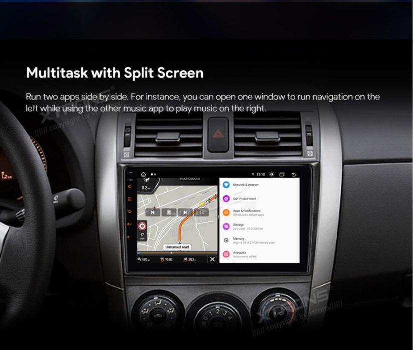 Navigatie Xtrons Toyota Corolla 2007 - 2013 4gb / 64gb Android