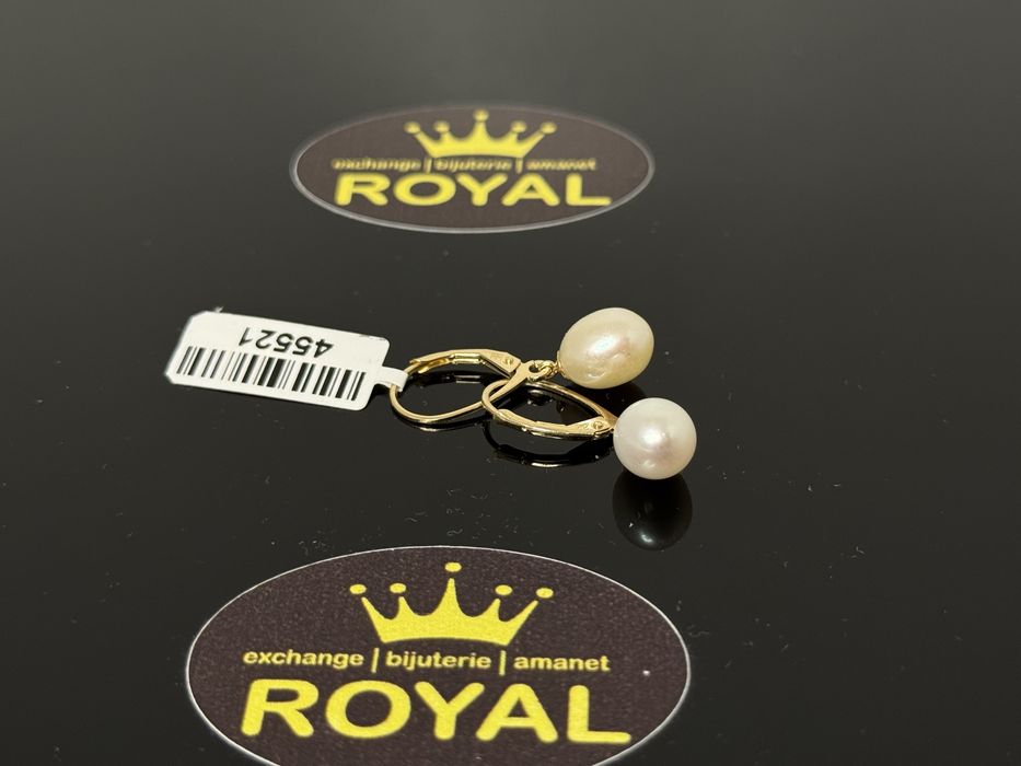 Bijuteria ROYAL : Cercei AUR 14K NOU / 2.51 GR