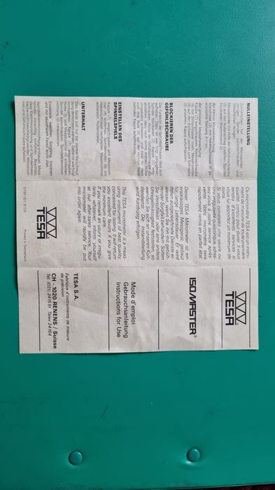 Продам швейцарский микрометр  Тесса