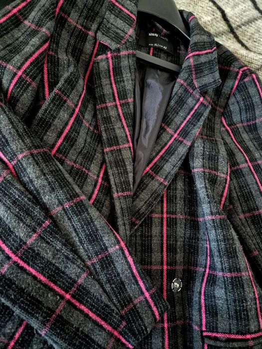 Кожено сако Motivi, палто Sinsay с вълна