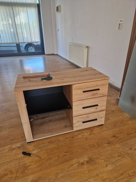 Birou modular versatil din PAL gros (în L sau drept)