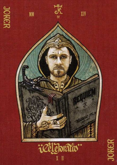 Коллекционные игральные карты Requiem, размер 7х12см