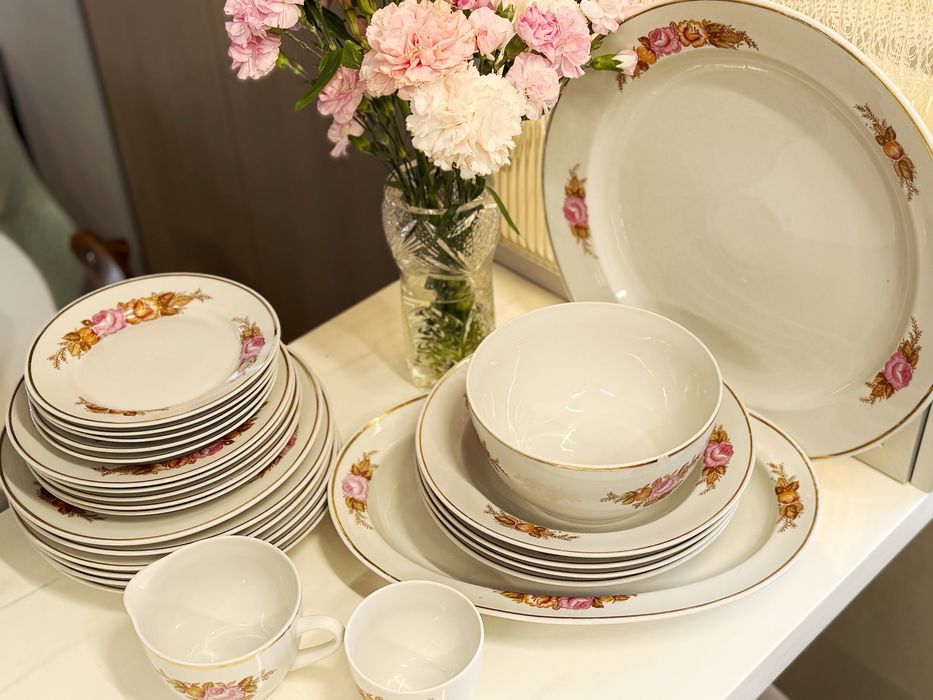 Советский сервиз. Фарфор СССР.