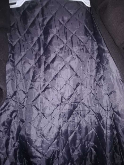 Черно палто с шал яка