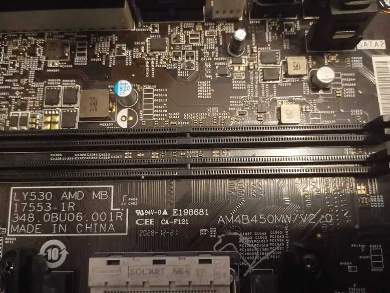 Lenovo AM4 B450 MW/V2.0 placa de baza + Shield