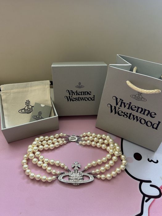 Vivienne Westwood - Three Row Bas Relief Choker / Чоукър ( НОВ от сайта )