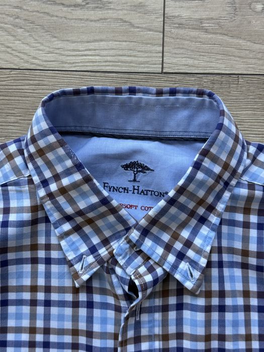 Camasa FYNCH HATTON Maneca Lunga Carouri Barbati | Marime XL