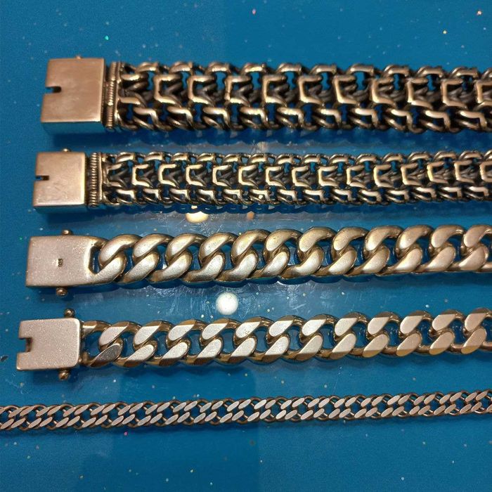 Панцирный браслет серебро 925