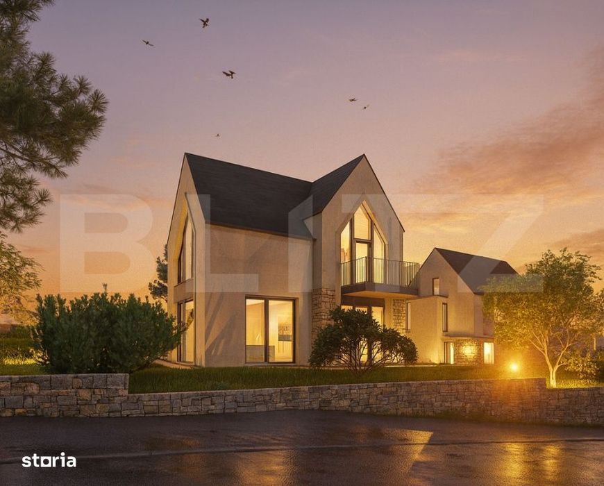 Vila 4 din proiectul SUNRISE RESIDENCE de langa padurea Faget