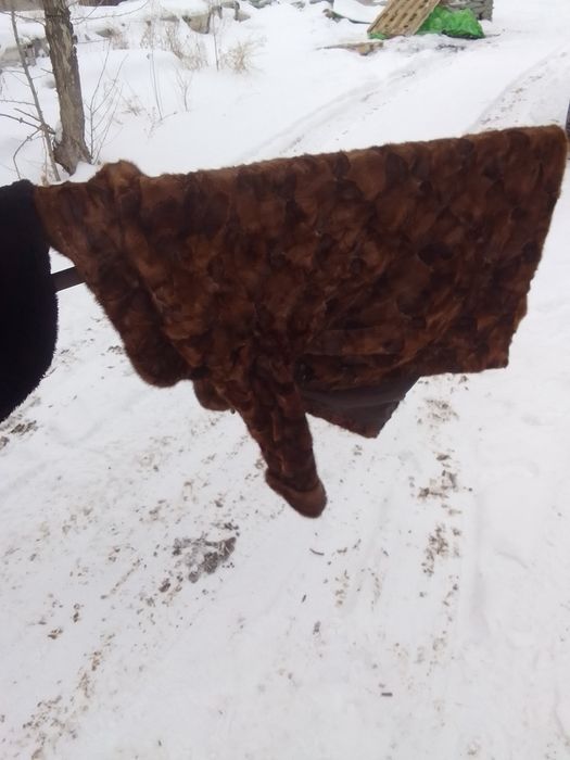 Шуба цигейковая овчина бу 5000 тг