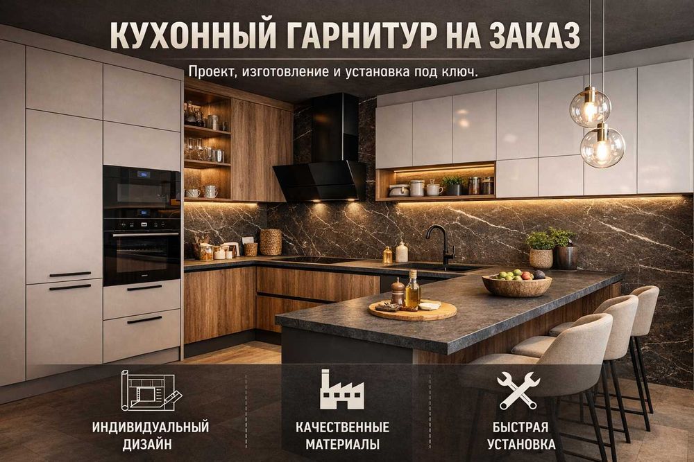 Кухонный гарнитур на заказ кухонная мебель на заказ кухня рассрочка