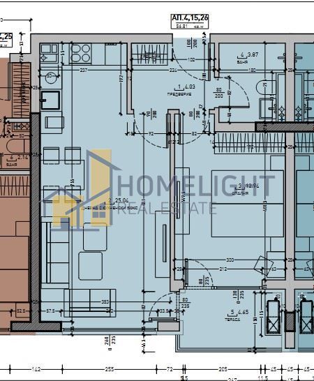 Двустаен апартамент в кв. Малинова долина