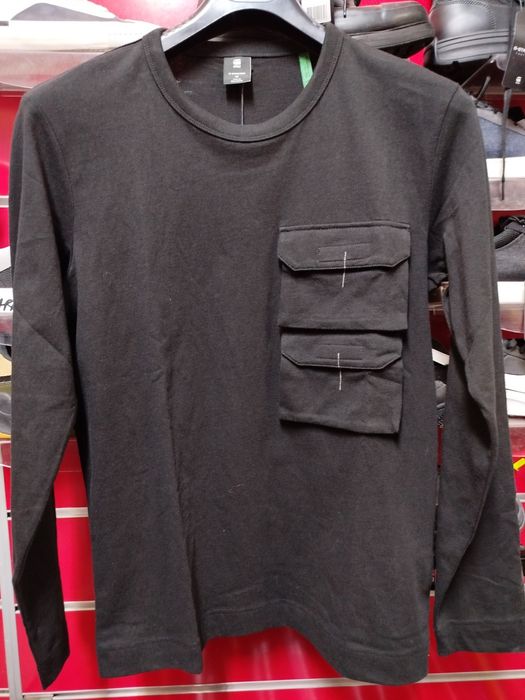 Оригинална карго блуза G-Star Raw Pocket M нова мъжка черна фланела