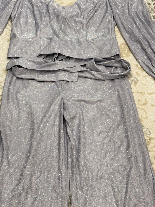 Продам блестящие пиджак, юбка, рубашка