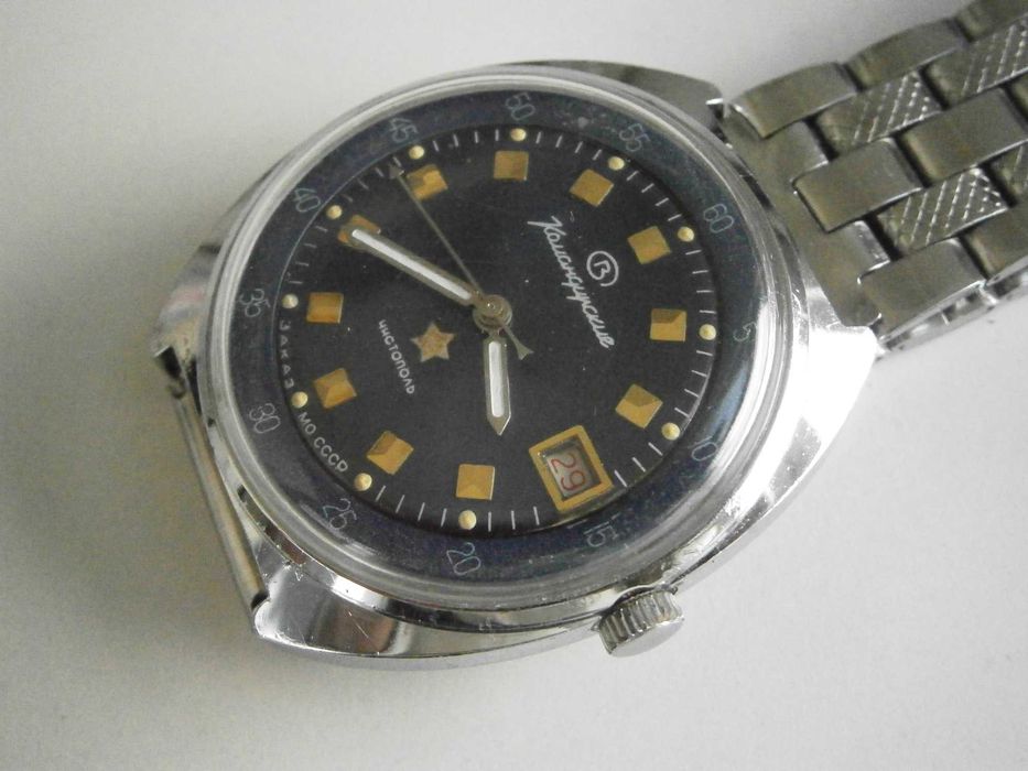 Заказ МО СССР, 18 руб. камъка, 2234, Командирские, 38mm, син ЦБ, TOP!