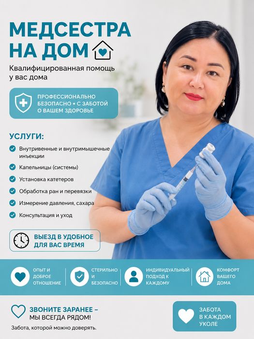 Вывод из запоя,Медсестра на дому, капельницы,уколы!!