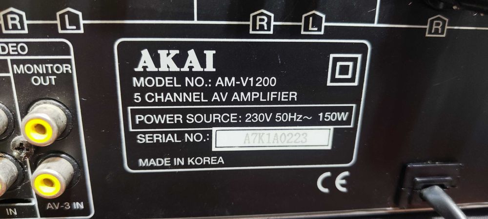 Amplificator Audio Akai AM-V1200 Statie Audio Amplituner Audio