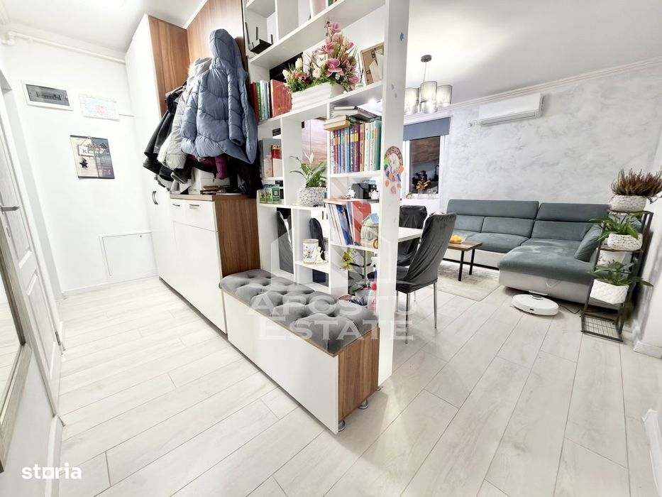 Apartament cu 3 camere mobilat si utilat la etaj intermediar in Giroc.