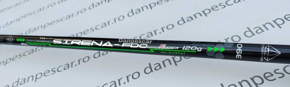 Lanseta FEEDER carbon Diamant SIRENA Extra Sensitive 3,90m120gr