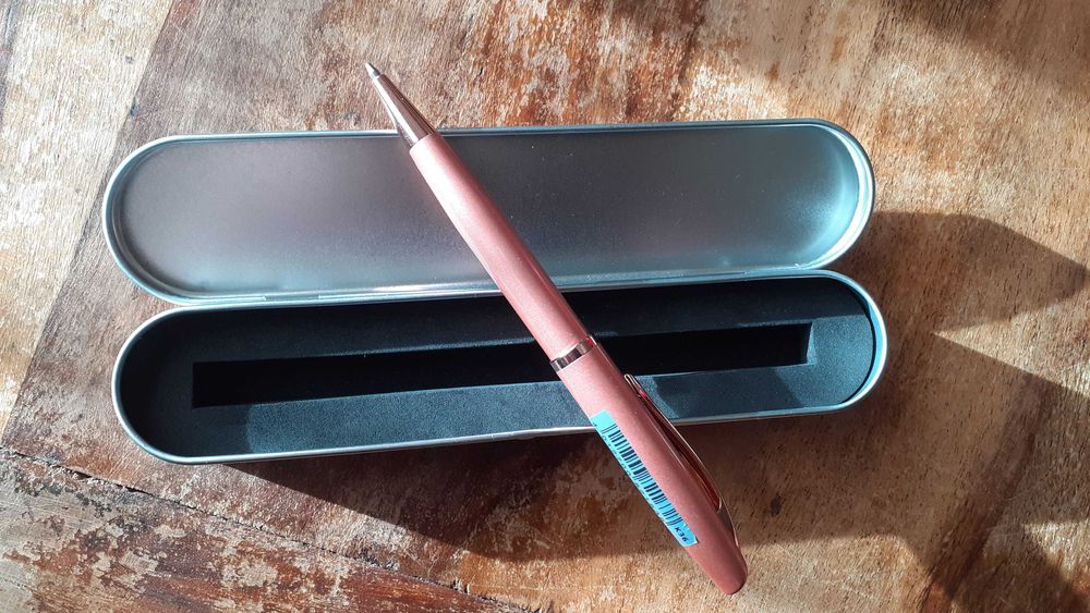 химикалка Пеликан розова рядка антика кутия, Peliкan Rose Pink