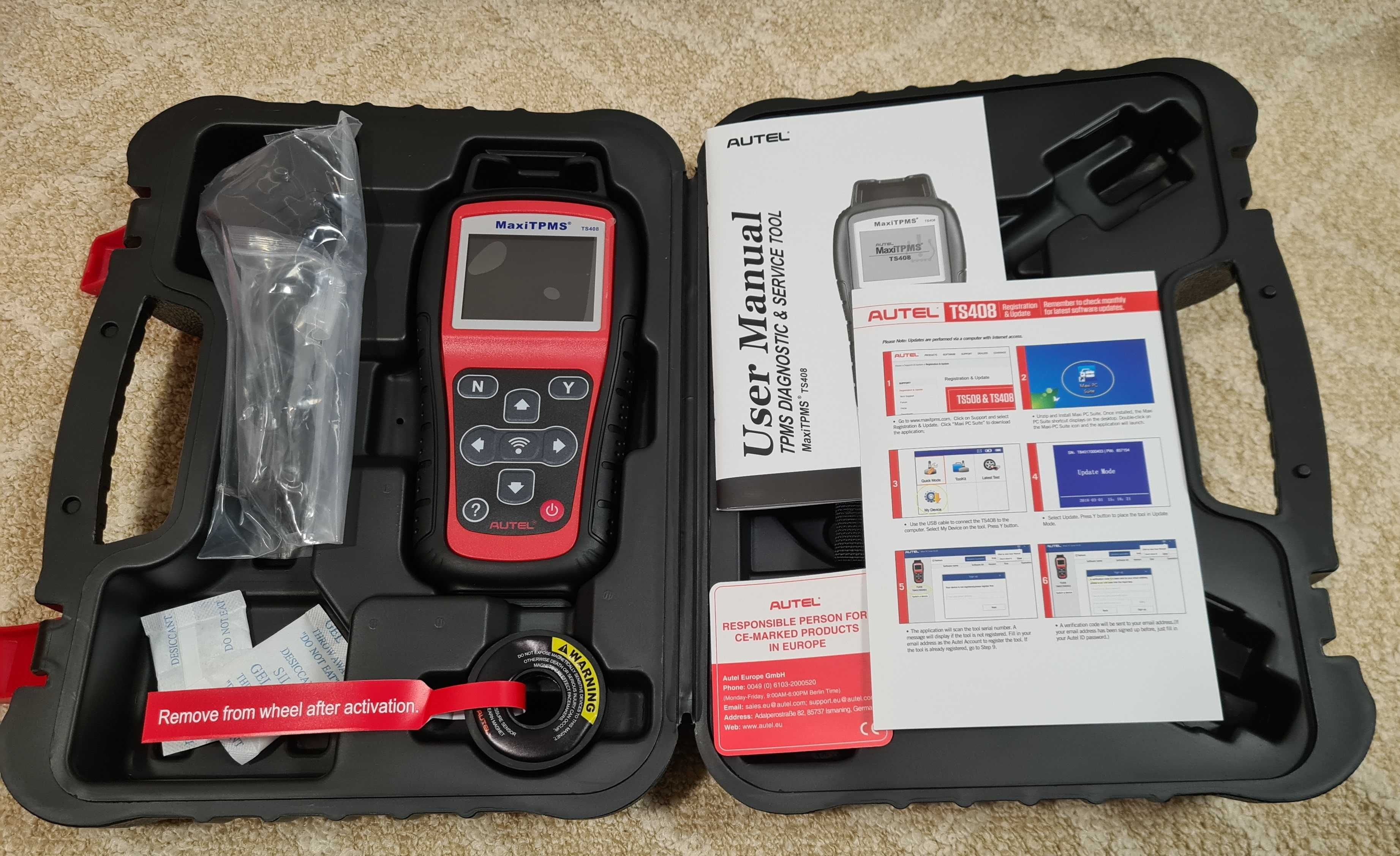 Autel Maxitpms Ts408 Tester Activare Programare Senzori Presiune Tpms 