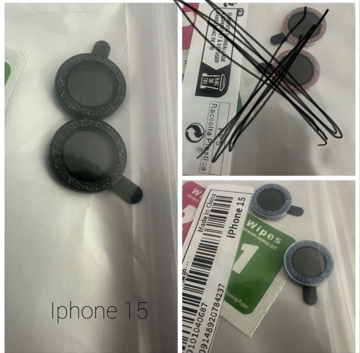Протектор за камера на iphone 14 pro, 14 pro max, 15, 15pro, max