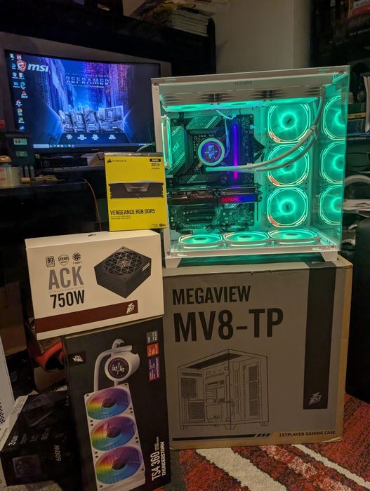 Okazie 2026‼️ PC Gaming  White Box DDR5 cu AIO RTX 5050! WiFi 4k