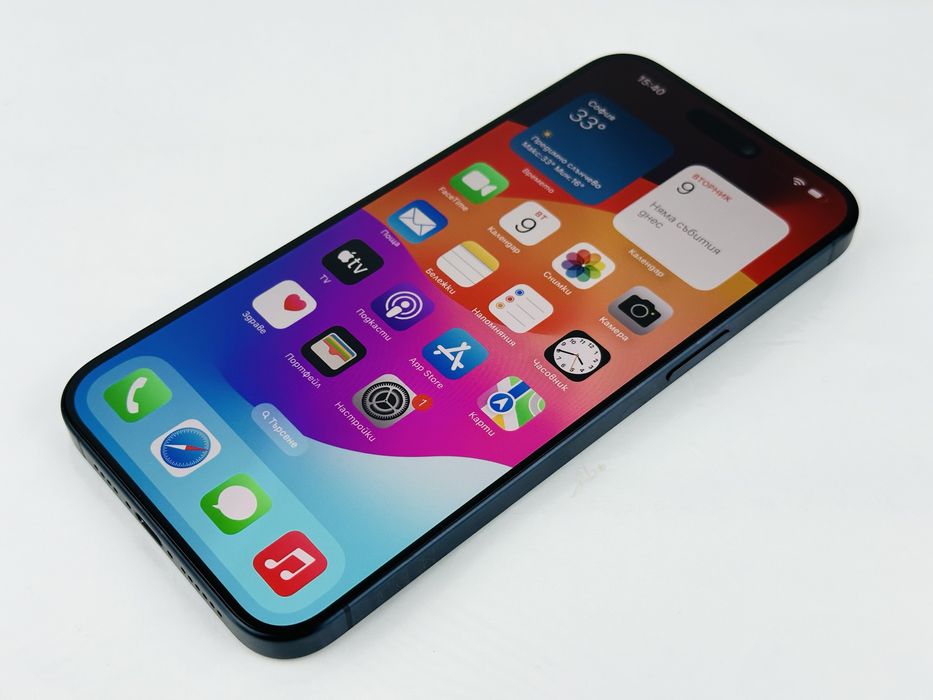 Apple iPhone 15 Pro Max 256GB Blue Titanium Перфектен! Гаранция!