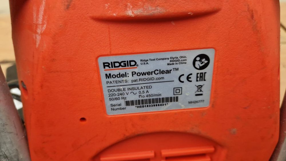 Mașină curățat scurgeri RidgidPower Clear