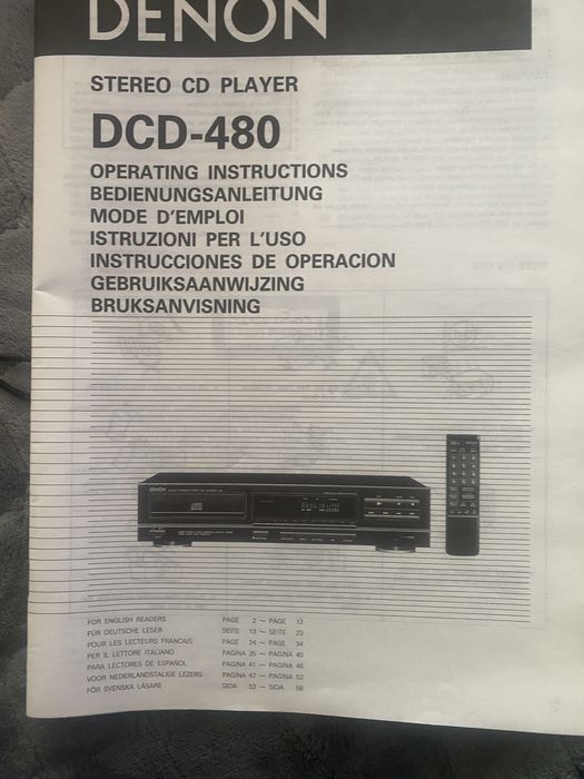 Telecomanda Denon rc 220 pt cd player Dcd 480
