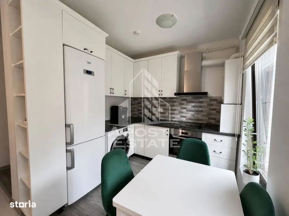 Apartament mobilat si utilat,2 camere,curte 71 mp,Braytim