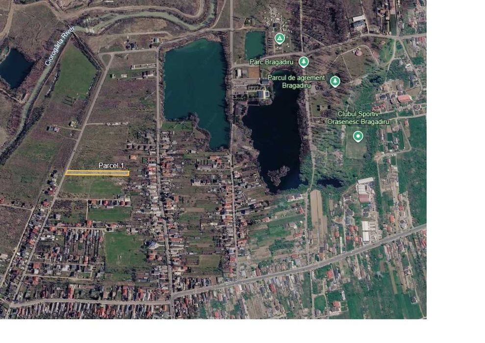 Teren intravilan 2762 mp Clinceni, asfalt și curent, acte la zi