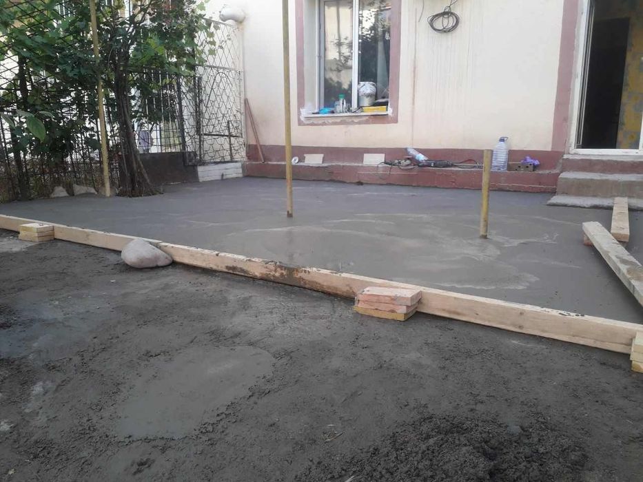 Здравствуйте. Делаем СТЯШКА бардер парковка площадки тротуары .Стяшка