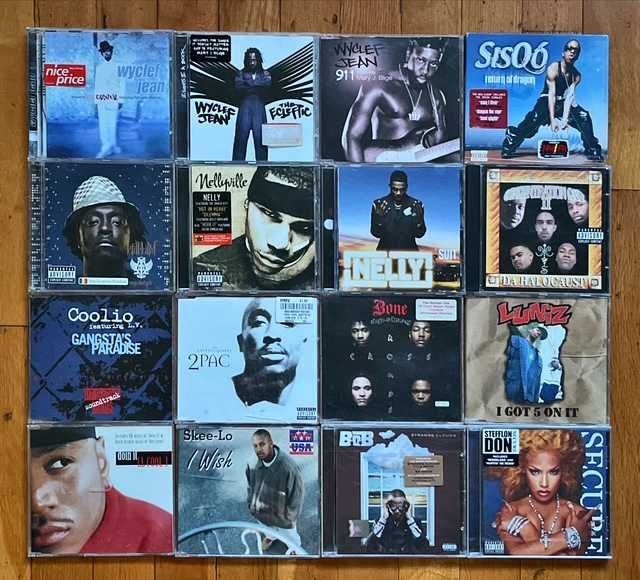 CD orig hip hop: D12, Run-DMC, Cypress Hill, Warren G, Akon, Jay-Z,BoB