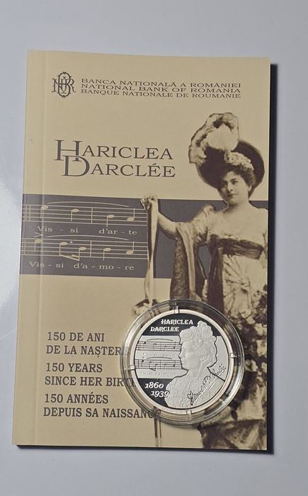 Moneda 10 lei 2010 Argint