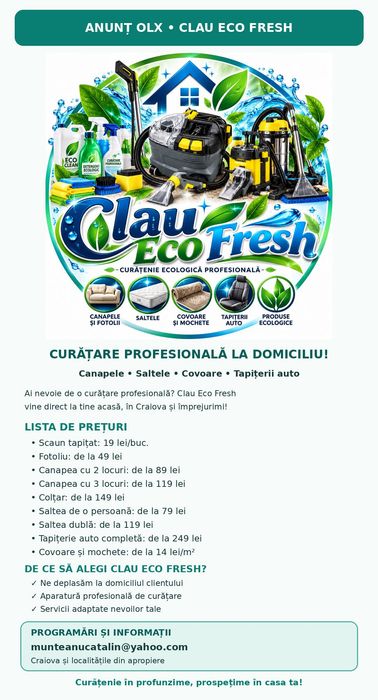 Servici de curățenie