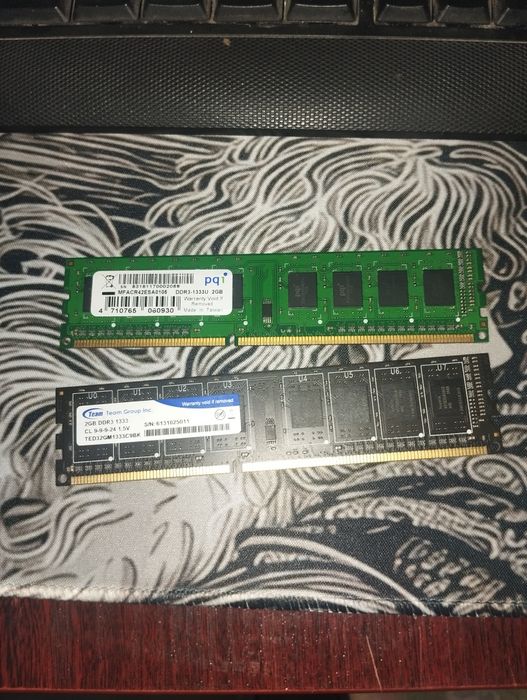 Озу ddr3 2gb 2штуки