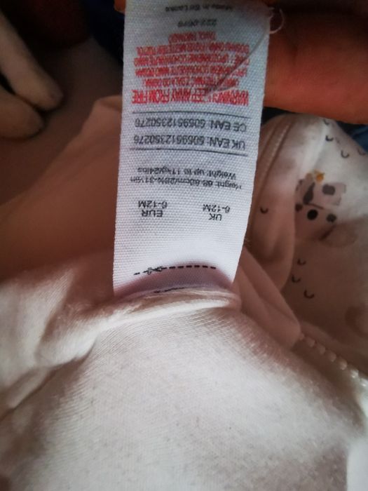 Saci dormit UK 0-6M 2.5Tog & 6-12M 2Tog