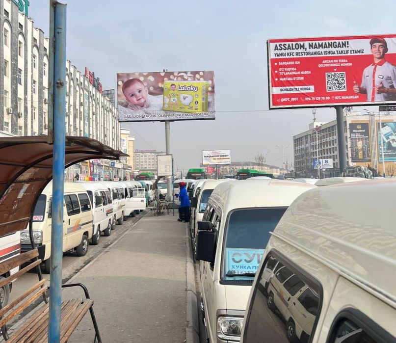 Namanganda bilbordlarda reklama//led ekranlarda reklama