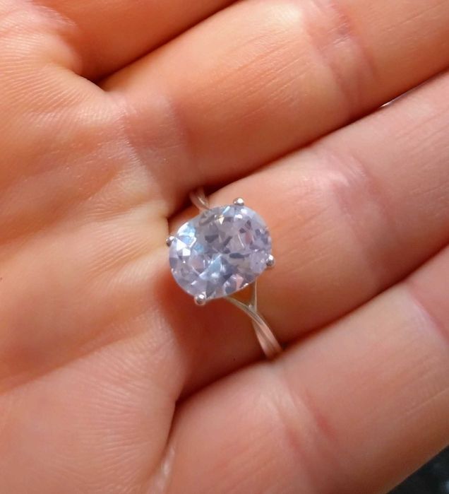 Inel argint cu zirconiu alb